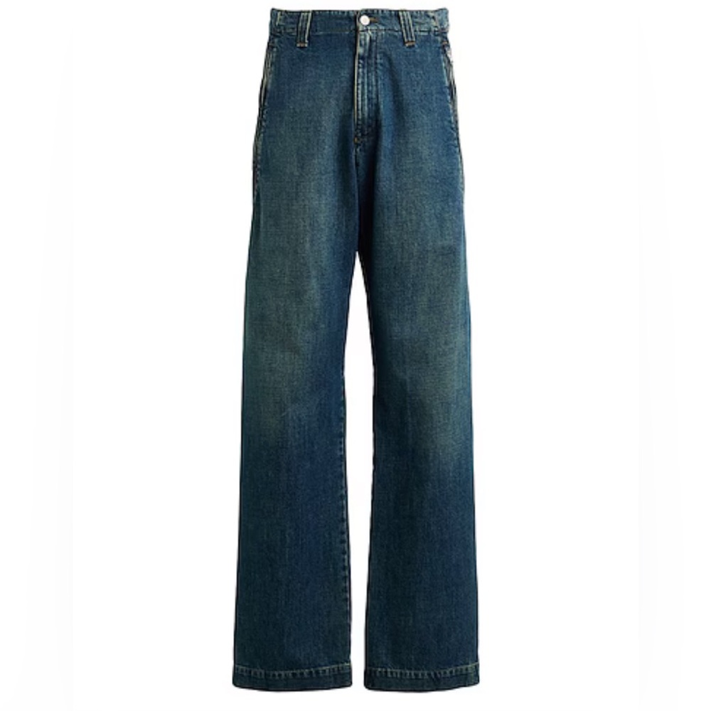 MM6 Maison Margiela Blue Zip Jeans